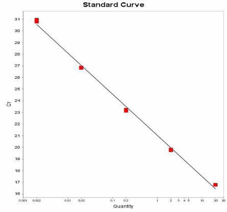 Singapore에 대한 standard curve 결과