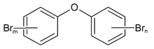 PBDEs의 화학적 구조