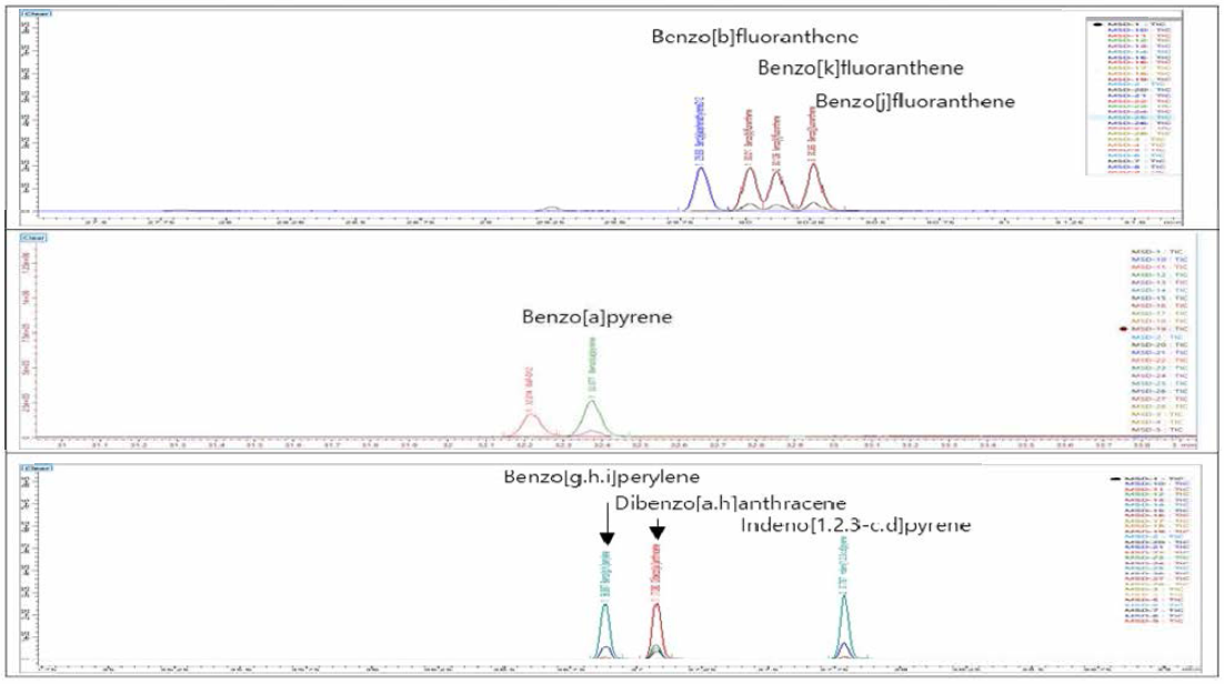 PAHs 개별 크로마토그램 (2)