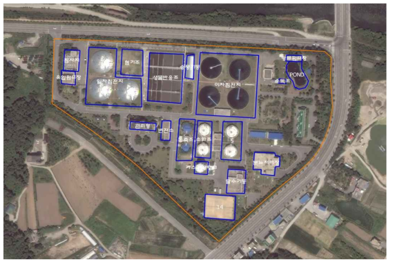 강릉하수처리장 GIS데이터 구축