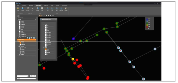 맨홀 중 지반고 시각화 결과