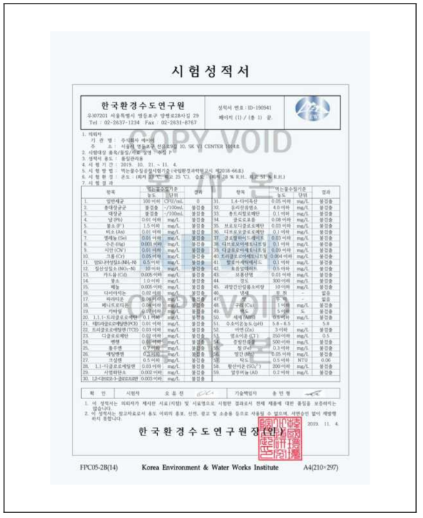 2019년 10월 수질데이터