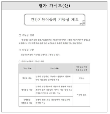 모발건강-‘건강기능식품의 기능성 개요’ 작성