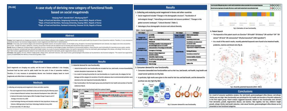 포스터 발표자료(한국영양학회, 21.10.15)
