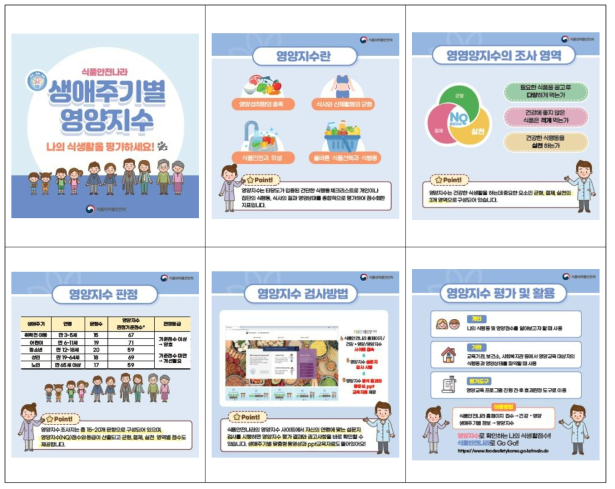 영양지수 홍보용 카드뉴스