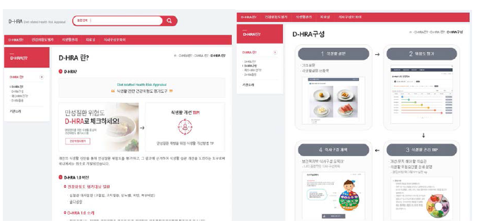 보건산업진흥원의 D-HRA 평가 홈페이지