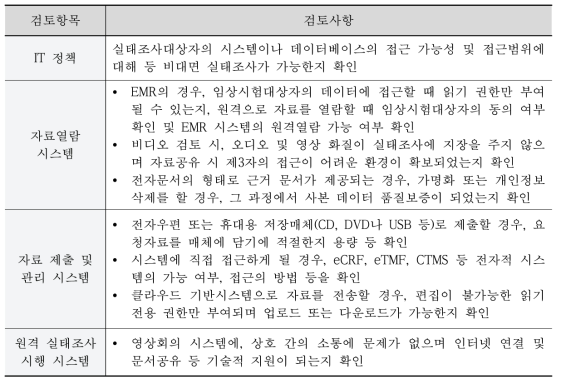 가능 여부 검토 사항