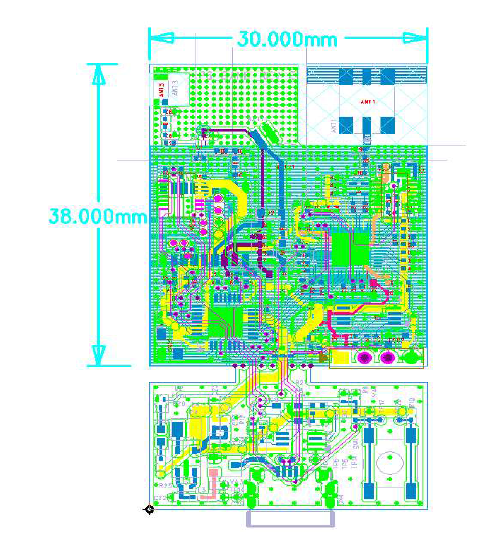 스마트 밴드 시제품 적용 UWB 모듈 PCB 설계