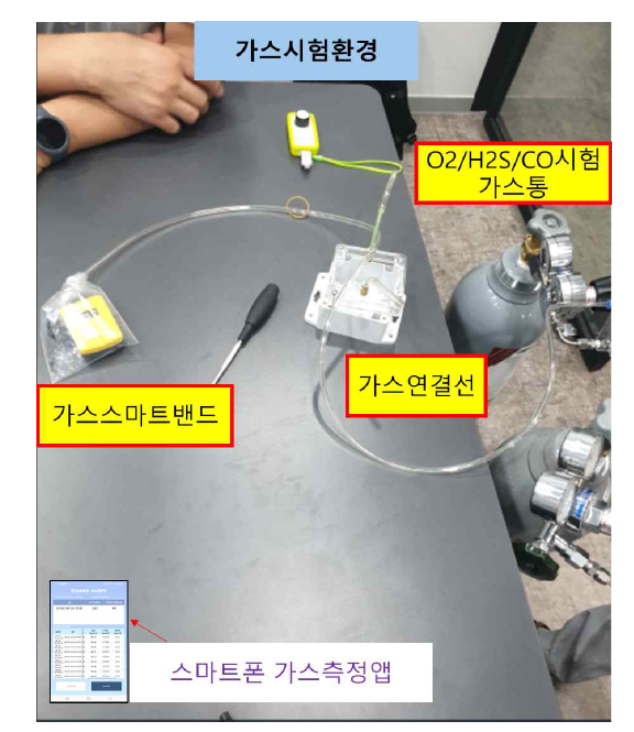 웨어러블 가스 측정 보드 시험 환경