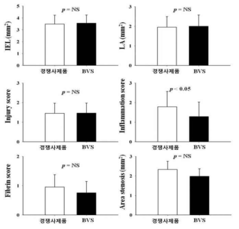 돼지 모델에서 생분해성 스텐트의 정량적 평가