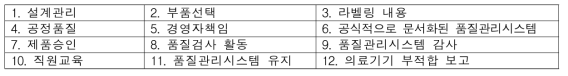 초기단계의 품질 고려사항