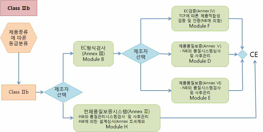 ClassⅡb 의료기기의 적합성 선언절차