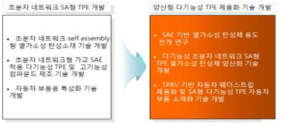 SAE 기반 열가소성 탄성체 개발