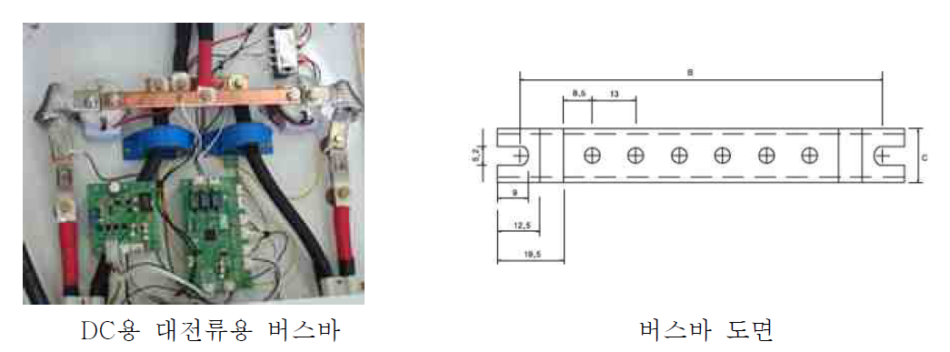 인버터 적용 버스바 및 도면