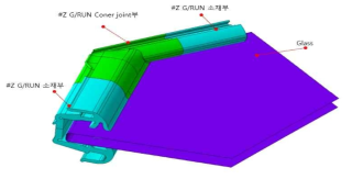 #Z G/RUN Coner Joint & Glass 3D 모델