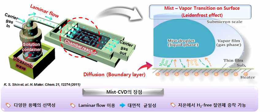 Mist-CVD 의 공정 개요도 및 원리