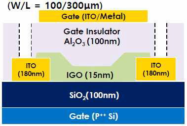 Dual Gate IGO 소자 구조