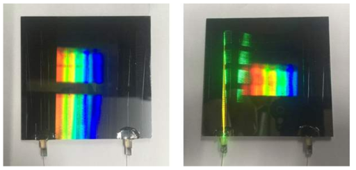Micro-hologram thin film polymer waveguide 박막의 광원 부착