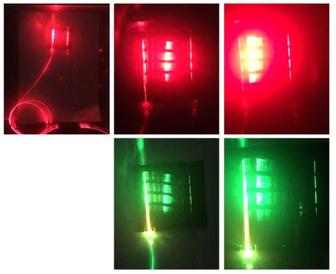 Micro-hologram thin film polymer waveguide 박막에서의 방향성 있는 발광