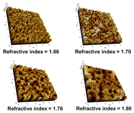 Surface type의 AFM 이미지