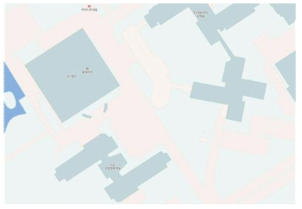 국토지리정보원이 보유한 디지털 맵 (KAIST campus)