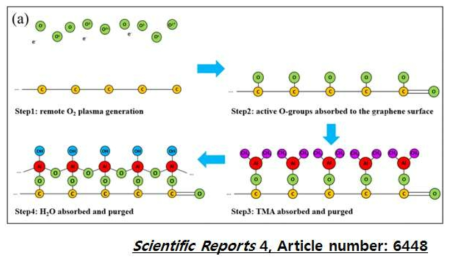 O2 plasma 처리를 한 그래핀의 표면 상태 변화