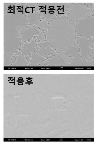 권취온도에 따른 미세조직