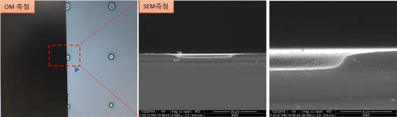 Hole pattern 단면 분석