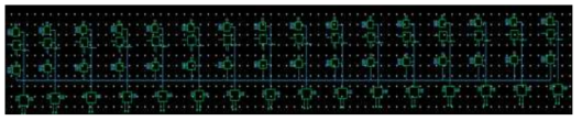 1×16 Pixel Array 회로도