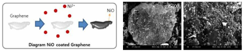 NiO coated Graphene