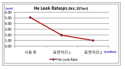 ESC 표면 상태에 따른 He Leak Rate