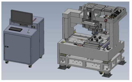 UV 펨토초 레이저 미세 가공 시스템(FLS-100α)의 기계구조 설계도