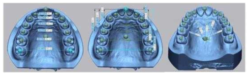 linear true model의 measurement values 정의; X축 6개, Y축 6개, 3D축 13