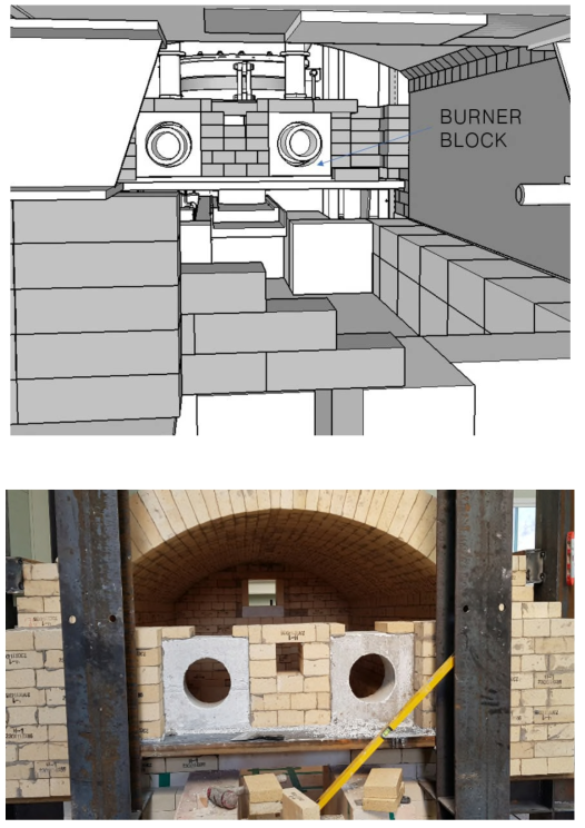 용융로 2호기 Burner Block 부분 설계 및 시공