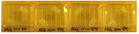 마스킹 패턴을 이용한 ALD 박막 샘플