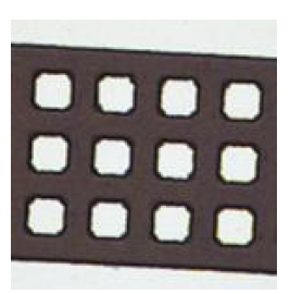 고내열 첨가제 FSKF, 바인더 고분자 UKBF 및 다관능성 모노머 PM6을 사용하여 얻은 OLED용 블랙 PDL 패턴