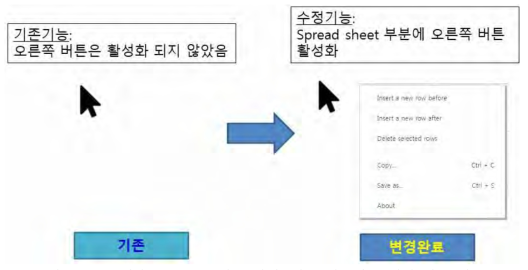 마우스 오른쪽 버튼 활성: 기존 기능과 수정된 기능 비교