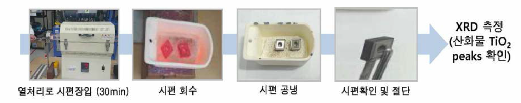 내산화특성 평가를 위한 산화 공정