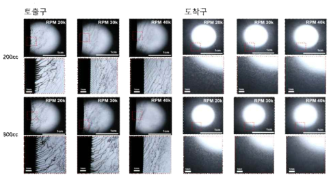 Atomizer에서 토출구 및 도착구 형상