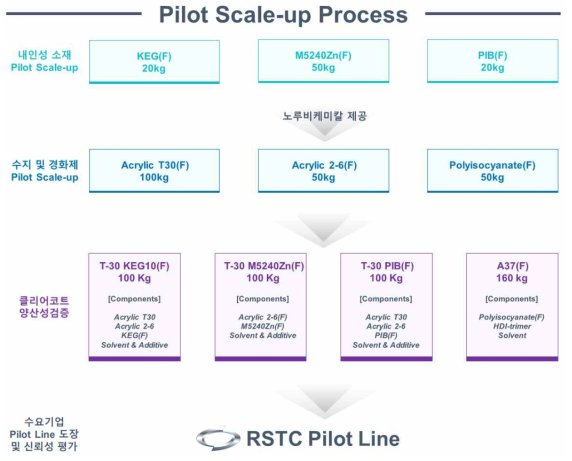 Pilot Scale-up 공정