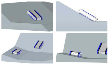 경사면에서의 지상 이동체 시뮬레이션