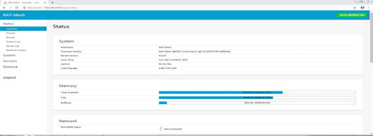 Web UI 메인 화면