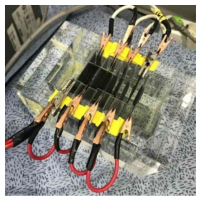 Electrochemical cell equipped with RuO2/Ti anode and TiO2 nanotube cathode