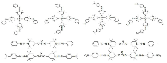 Metal(Ti)과 Azo 형태의 Ligand(Radical Reaction)의 융합 화학 구조식