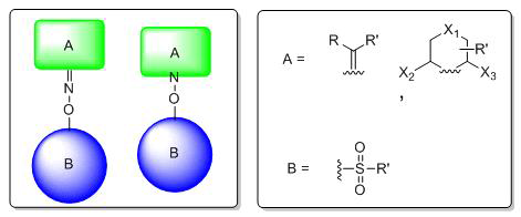 치환기에 따른 A 및 B Group의 개발 분자 모델링 컨셉