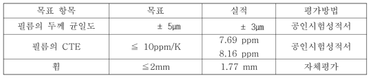 5차년도 정량적 목표 및 실적