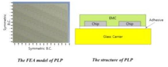 PLP의 FEA 모델과 구조
