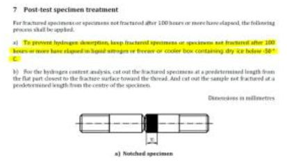ISO 16573-1 Post-test specimen treatment 개정내용
