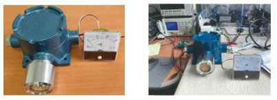 방폭형 수소 가스탐지기 및 시험 사진