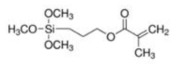 3-(methacryloyloxy)propyl trimethoxysilane의 화학 구조